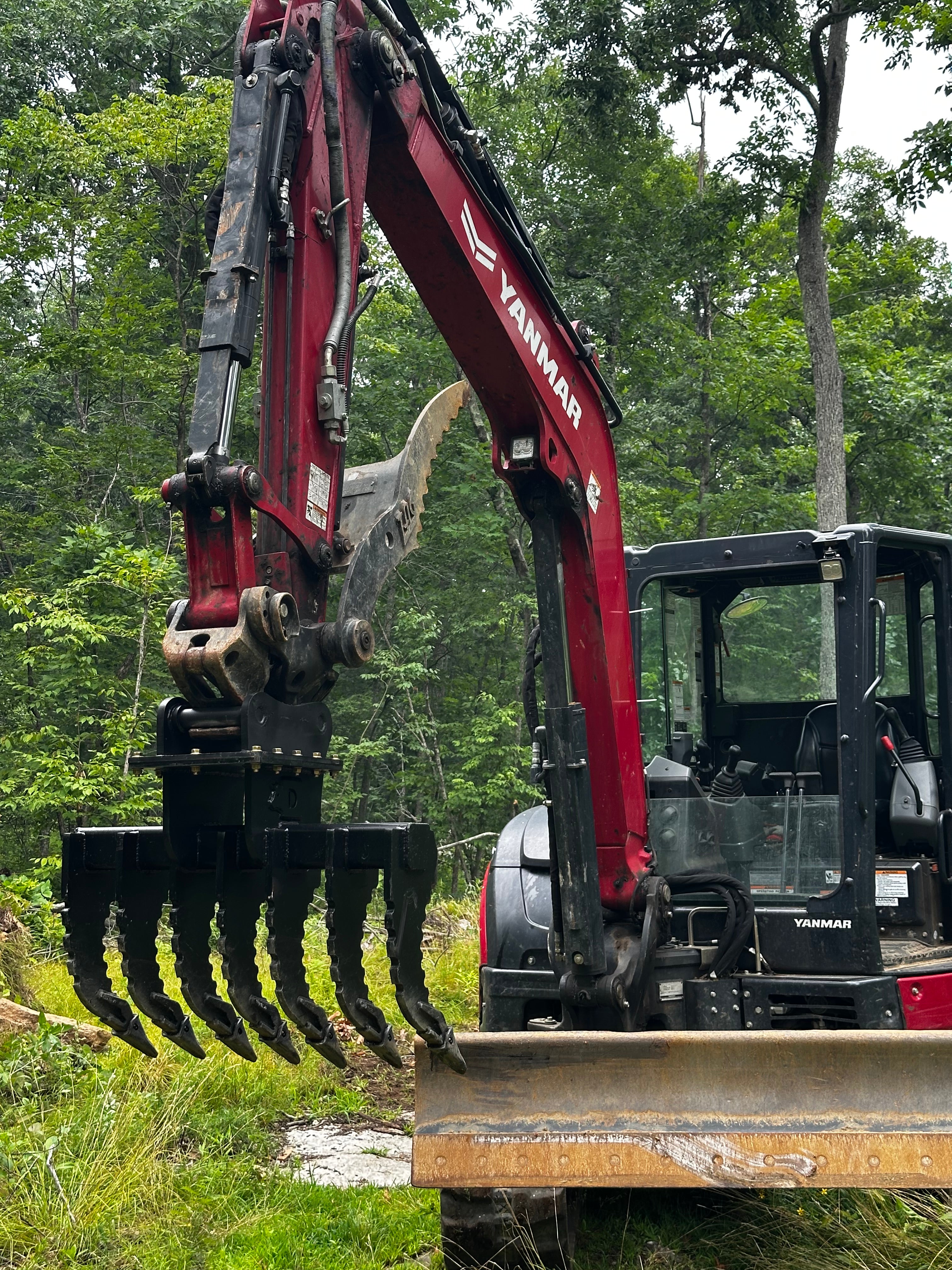 Yanmar Excavator Land Clearing Rake