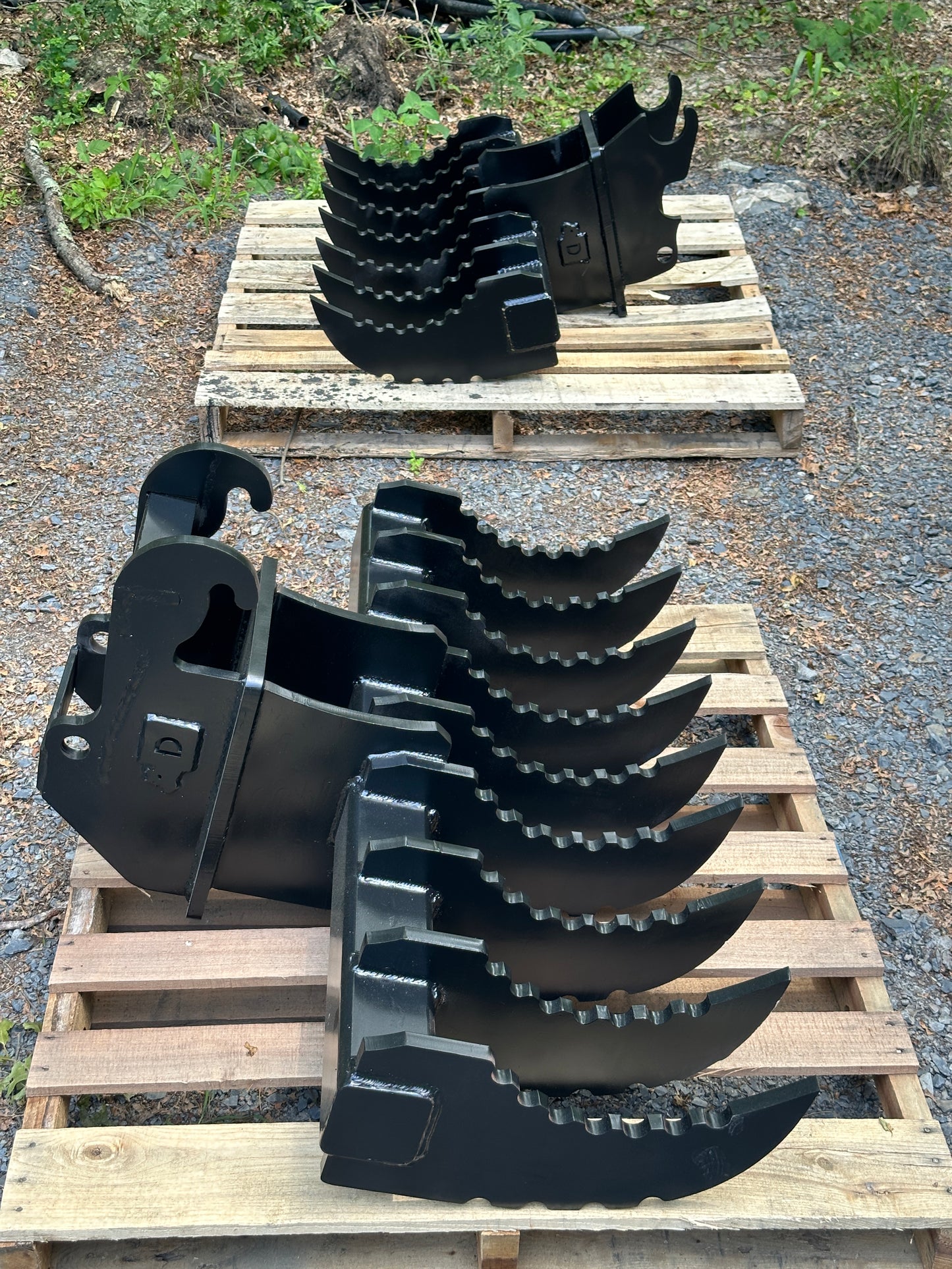 Excavator Land Clearing Rake - 3/4" Tines (4-10 Ton Machine)