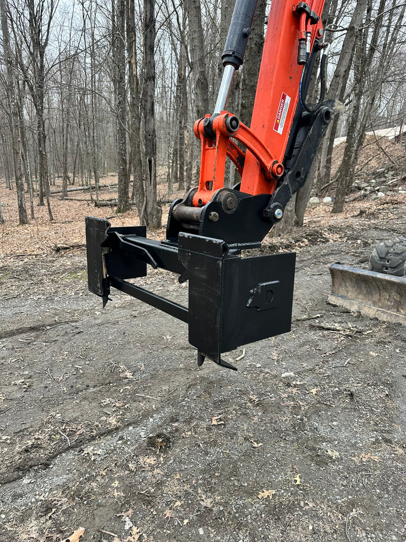 Excavator to Skid Steer Adapter For Kubota U45 | KX161 Quick Attach-2