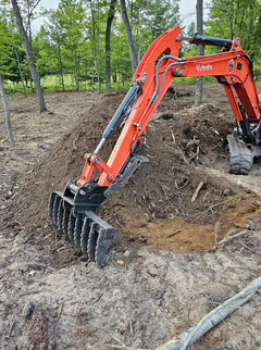 Bobcat Excavator Land Clearing Rake-9