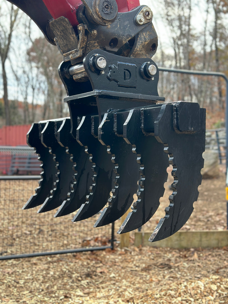 Bobcat Excavator Land Clearing Rake-14