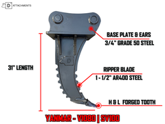 Heavy Duty Excavator Root Ripper/Frost Ripper - (6- 10 Ton Machines)-4